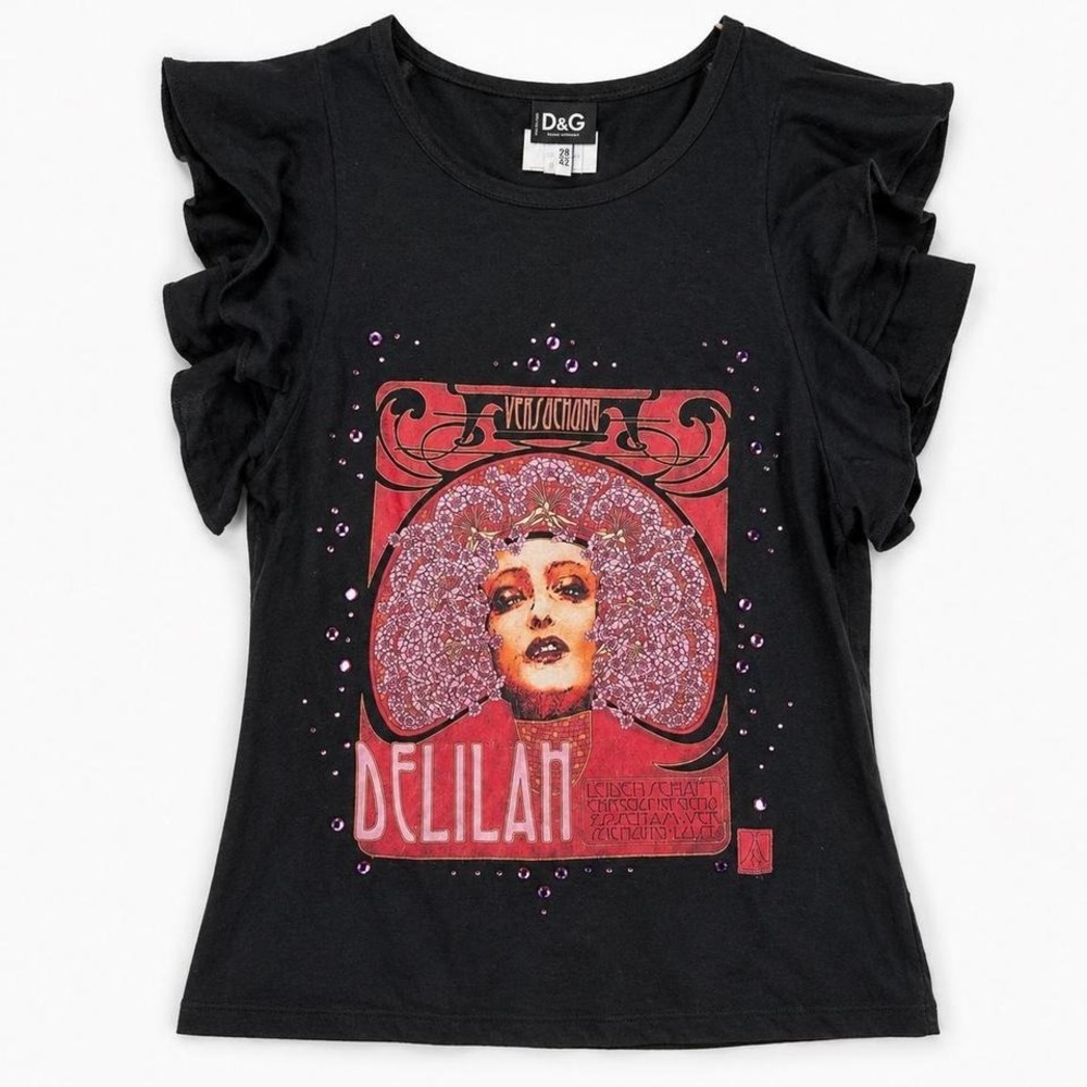Dolce & Gabbana Vintage 2000's Top Ruffle Sleeves